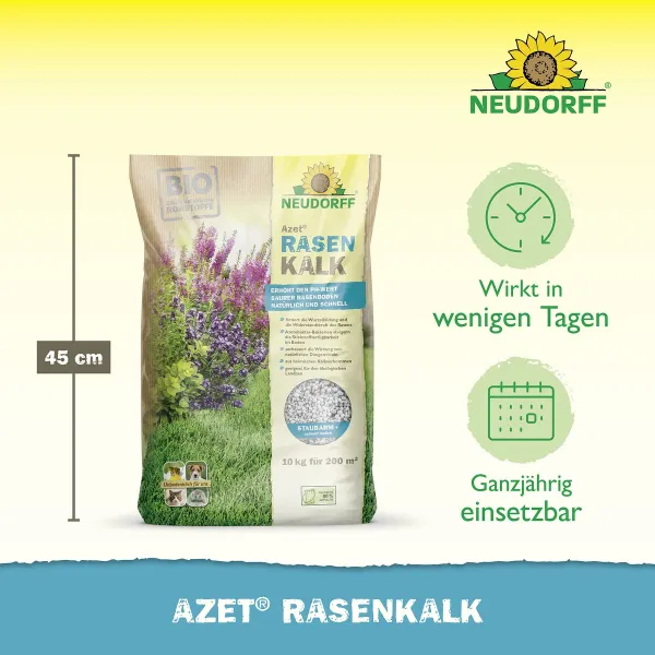 NEUDORFF® BIO Azet® Rasen Kalk für 200 m² - 10 kg