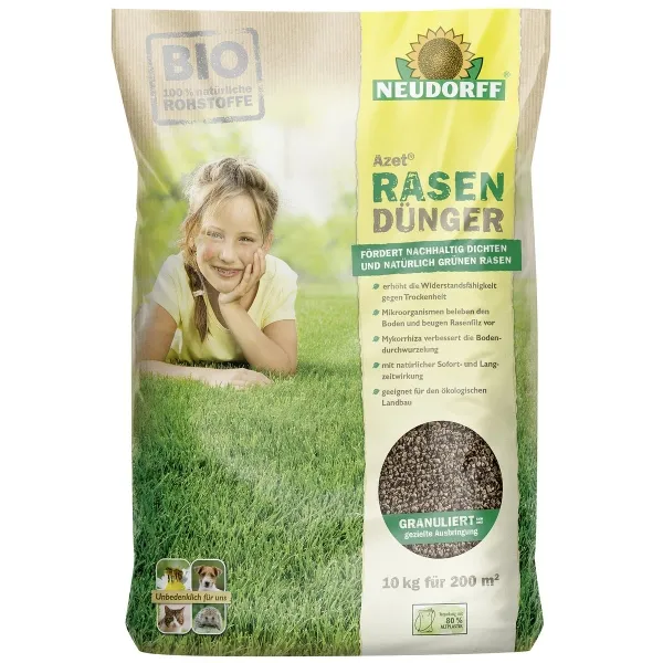NEUDORFF® BIO Azet® RasenDünger für ca. 200 m² - 10 kg