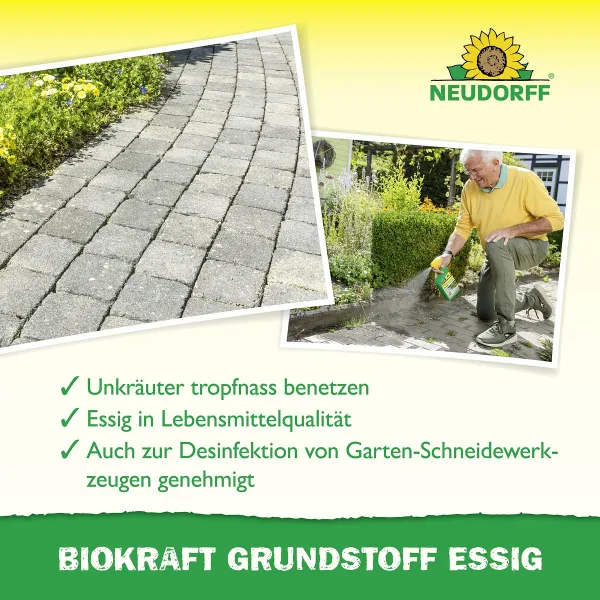 NEUDORFF® BioKraft® Grundstoff Essig anwendungsfertig - 1 Liter