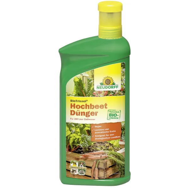 NEUDORFF® BioTrissol® Hochbeet Dünger für 200 Liter Gießwasser - 1 Liter