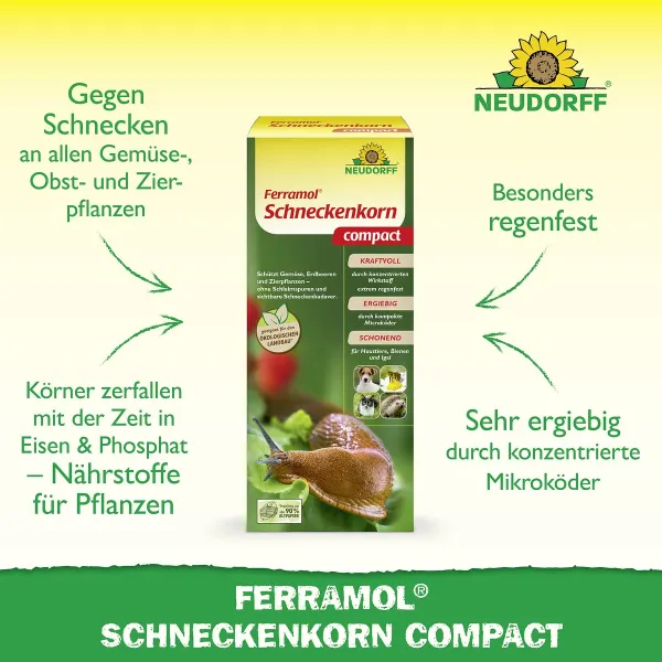 NEUDORFF® Ferramol® Schneckenkorn compact Extrem regenfest - 700 g