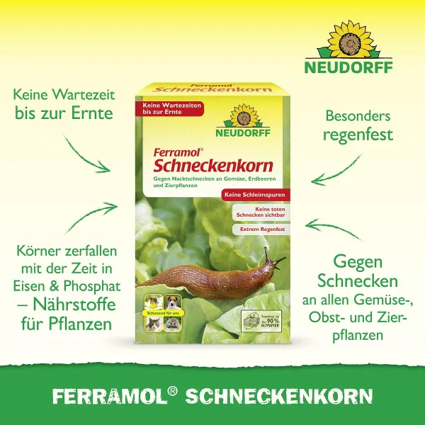 NEUDORFF® Ferramol® Schneckenkorn Extrem regenfest - 1 kg