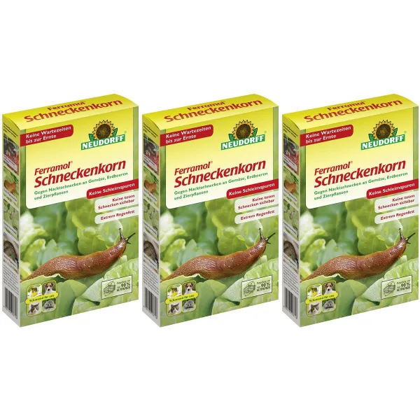 NEUDORFF® Ferramol® Schneckenkorn Extrem regenfest - 1 kg x 3