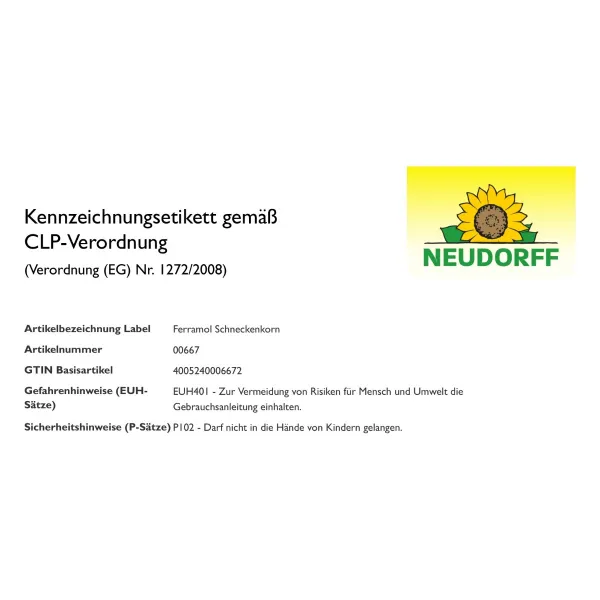 NEUDORFF® Ferramol® Schneckenkorn Extrem regenfest - 2 kg