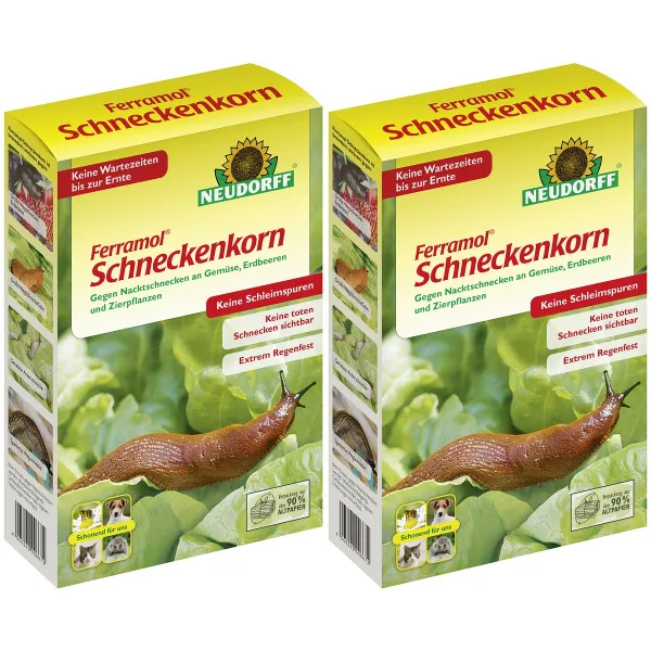 NEUDORFF® Ferramol® Schneckenkorn Extrem regenfest - 2 kg x 2