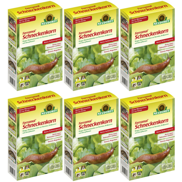 NEUDORFF® Ferramol® Schneckenkorn Extrem regenfest - 2 kg x 6