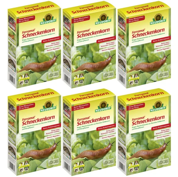 NEUDORFF® Ferramol® Schneckenkorn Extrem regenfest - 2 kg x 6 NEUDORFF® Ferramol® Schneckenkorn Extrem regenfest - 2 kg x 6