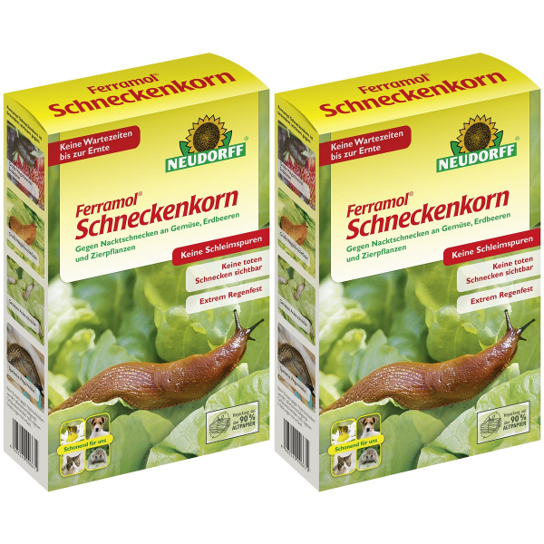 NEUDORFF® Ferramol® Schneckenkorn Extrem regenfest - 2 kg x 2