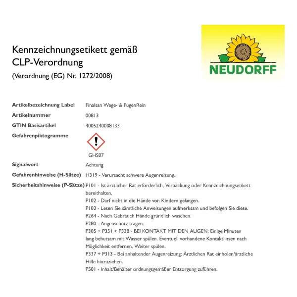 NEUDORFF® Finalsan® Wege- und FugenRein Konzentrat - 1 Liter x 2
