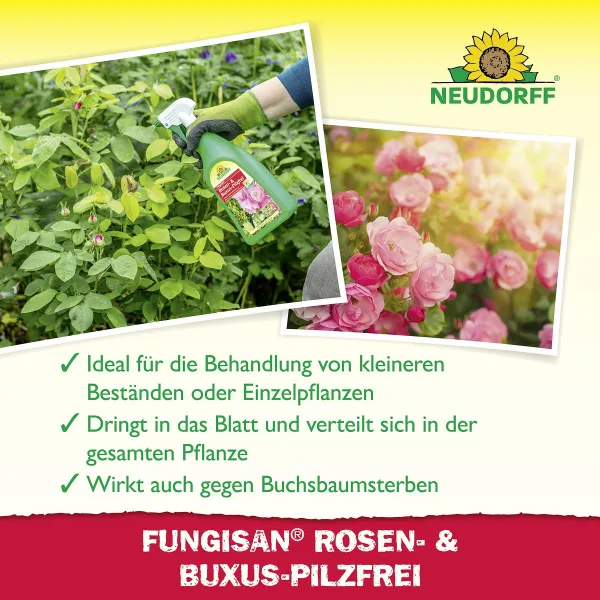 NEUDORFF® Fungisan® Rosen- und Buxus-Pilzfrei AF anwendungsfertig - 1 Liter