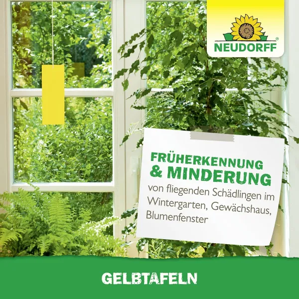 NEUDORFF® Gelbtafeln Kleinformat 7,5 x 20 cm - 21 Tafeln
