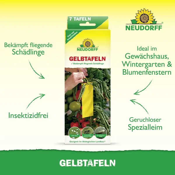 NEUDORFF® Gelbtafeln ohne Insektizide - 7 Tafeln