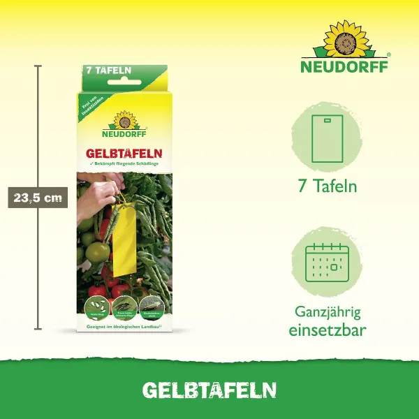 NEUDORFF® Gelbtafeln ohne Insektizide - 7 Tafeln
