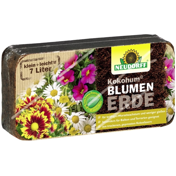 NEUDORFF® Kokohum® BlumenErde Brikett ergibt  - 7 Liter