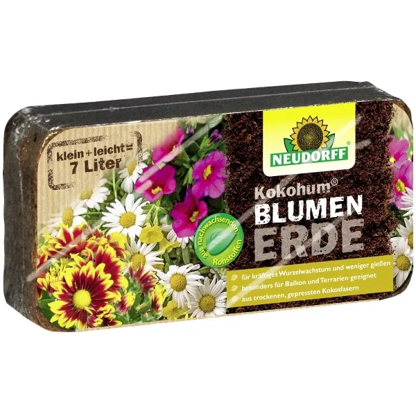 NEUDORFF® Kokohum® BlumenErde Brikett ergibt - 7 Liter NEUDORFF® Kokohum® BlumenErde Brikett ergibt - 7 Liter