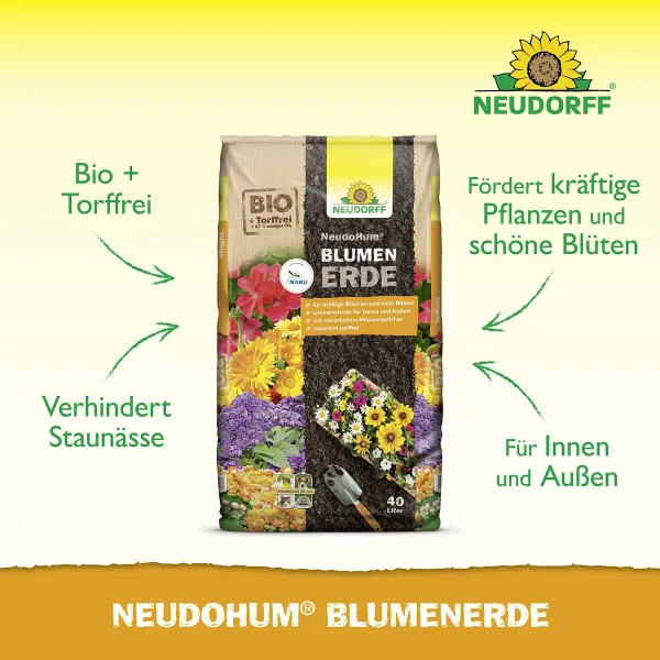NEUDORFF® NeudoHum® BIO BlumenErde torffrei - 40 Liter