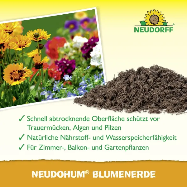 NEUDORFF® NeudoHum® BIO BlumenErde torffrei - 40 Liter