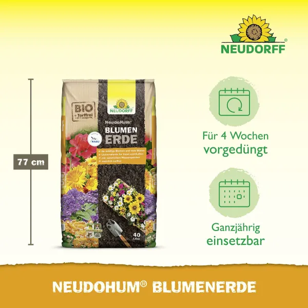 NEUDORFF® NeudoHum® BIO BlumenErde torffrei - 40 Liter