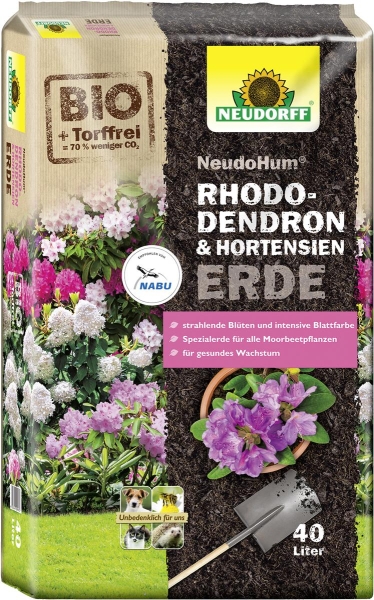 NEUDORFF® NeudoHum® BIO Rhododendron & Hortensienerde torffrei - 40 Liter