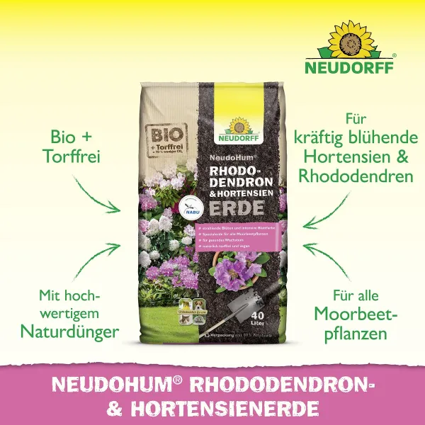 NEUDORFF® NeudoHum® BIO Rhododendron & Hortensienerde torffrei - 40 Liter