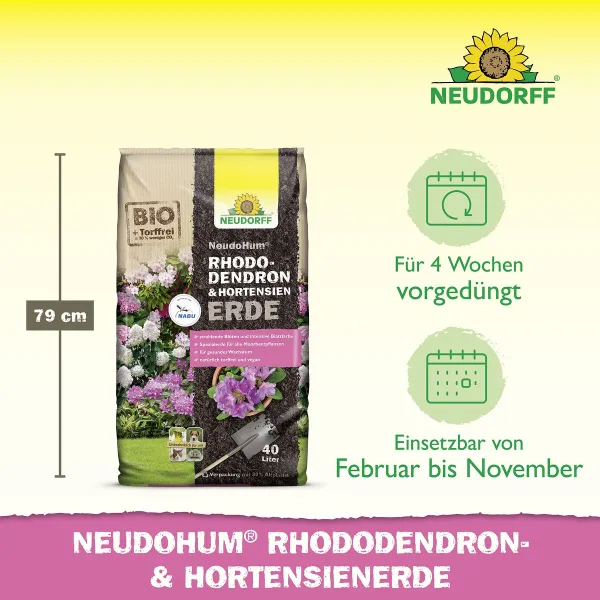 NEUDORFF® NeudoHum® BIO Rhododendron & Hortensienerde torffrei - 40 Liter