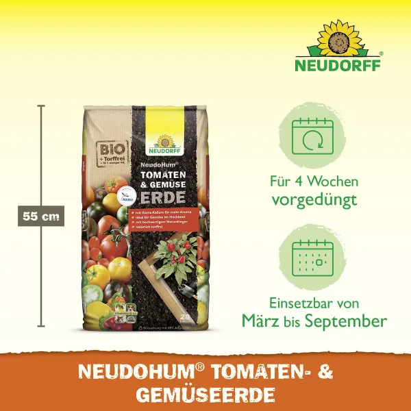 NEUDORFF® NeudoHum® BIO Tomaten- & Gemüseerde torffrei - 20 Liter