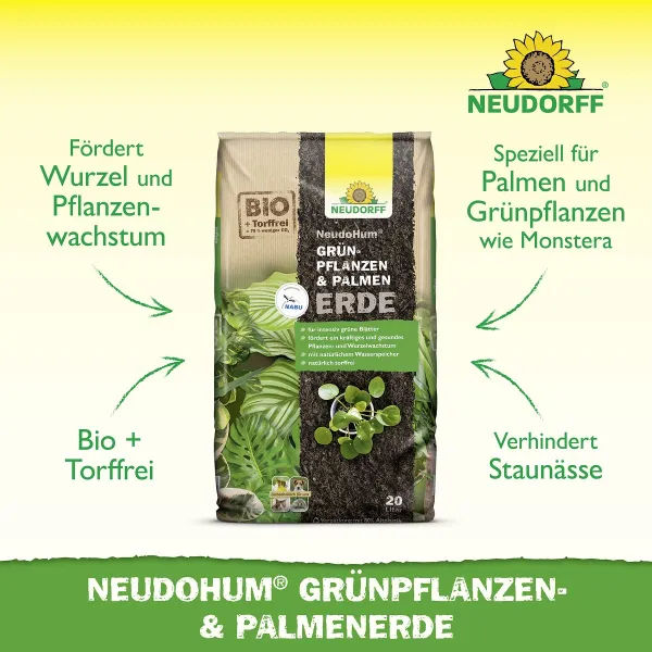 NEUDORFF® NeudoHum® Grünpflanzen- & Palmenerde 20 Liter