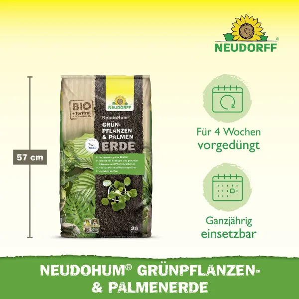 NEUDORFF® NeudoHum® Grünpflanzen- & Palmenerde 20 Liter