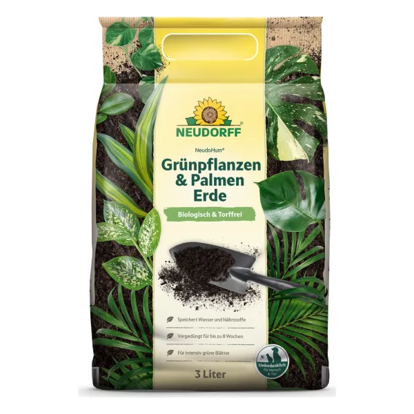NEUDORFF® NeudoHum® Grünpflanzen- & Palmenerde torffrei - 3 Liter