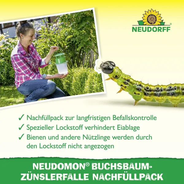 NEUDORFF® Neudomon® BuchsbaumzünslerFalle Nachfüllpack - 2 Lockstoffdepots