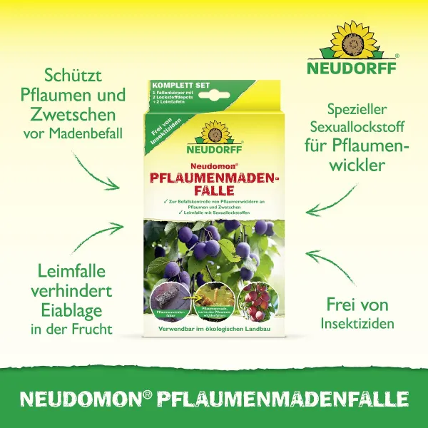 NEUDORFF® Neudomon® PflaumenmadenFalle -- Komplett-Set