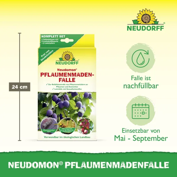NEUDORFF® Neudomon® PflaumenmadenFalle -- Komplett-Set