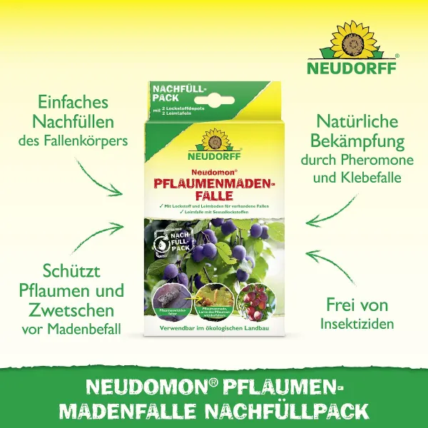 NEUDORFF® Neudomon® PflaumenmadenFalle Nachfüllpack - 1 Set