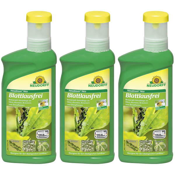 NEUDORFF® Neudosan® Neu Blattlausfrei Konzentrat für 25 Liter Spritzbrühe - 500 ml x  3