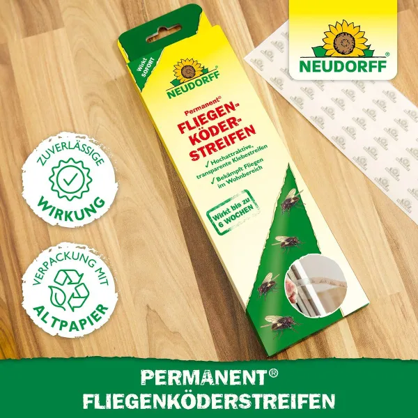 NEUDORFF® Permanent® FliegenköderStreifen - 6 Streifen