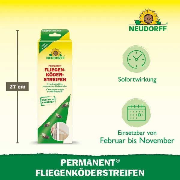 NEUDORFF® Permanent® FliegenköderStreifen - 6 Streifen