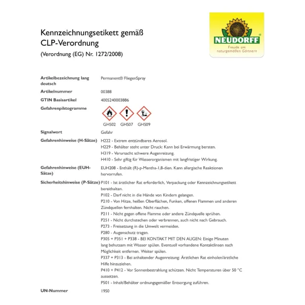 NEUDORFF® Permanent® FliegenSpray - 750 ml