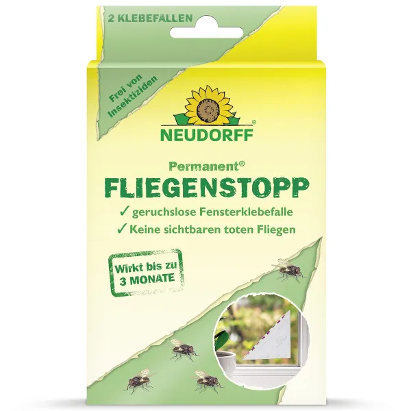 NEUDORFF Permanent FliegenStopp Dreiecksklebefallen - 2 Stück