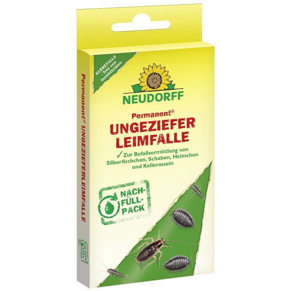 NEUDORFF® Permanent® UngezieferLeimFalle Nachfüllpack - 4 Klebeböden
