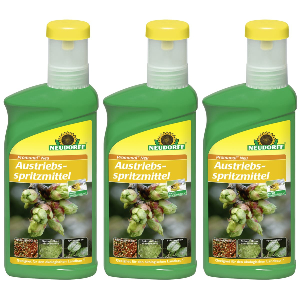 NEUDORFF® Promanal® Neu Austriebsspritzmittel für 25 Liter Spritzbrühe - 500 ml x  3
