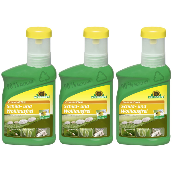 NEUDORFF® Promanal® Neu Schild- und Wolllausfrei Konzentrat - 250 ml x 3