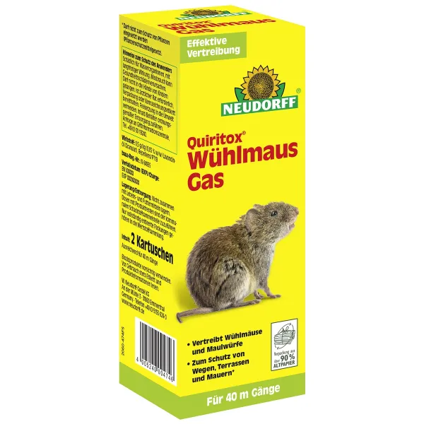 NEUDORFF® Quiritox® Wühlmaus Gas für 40 Meter Gänge - 2 Kartuschen NEUDORFF® Quiritox® Wühlmaus Gas für 40 Meter Gänge - 2 Kartuschen