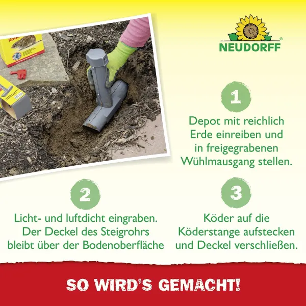 NEUDORFF® Quiritox® Wühlmaus Köder Depot