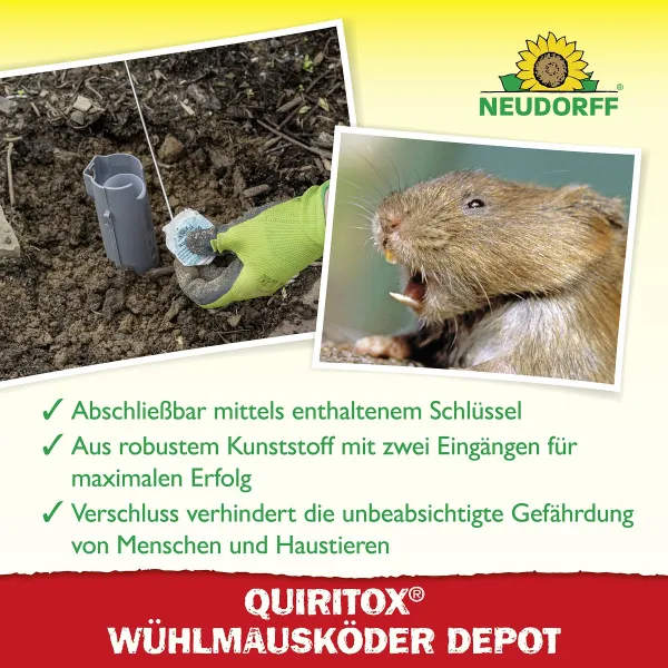 NEUDORFF® Quiritox® Wühlmaus Köder Depot