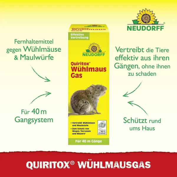 NEUDORFF® Quiritox® WühlmausGas - 2 Kartuschen