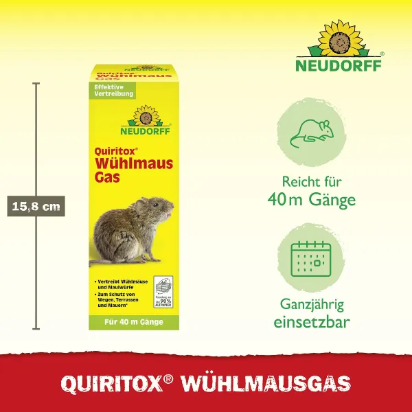 NEUDORFF® Quiritox® WühlmausGas - 2 Kartuschen