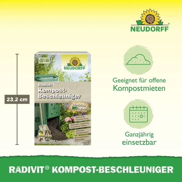 NEUDORFF® Radivit® Kompost-Beschleuniger BIO logisch für ca. 2 m³ - 1 kg