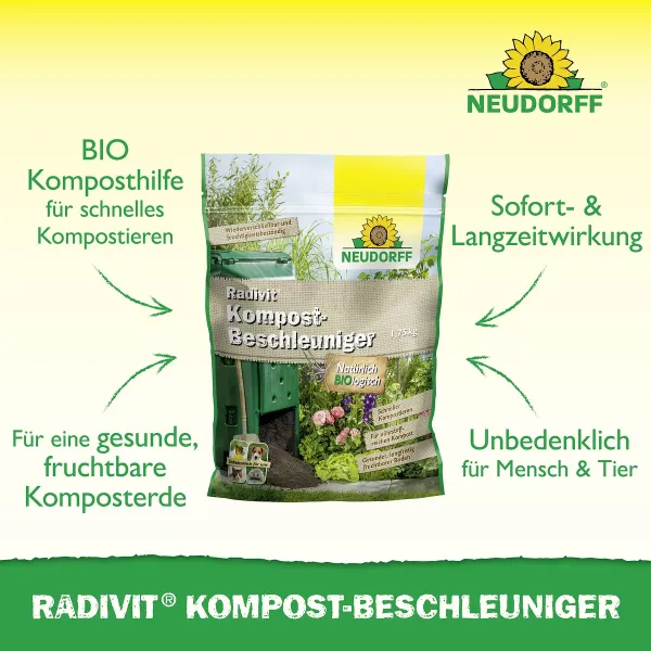 NEUDORFF® Radivit® Kompost-Beschleuniger BIO logisch für ca. 3,5 m³ - 1,75 kg