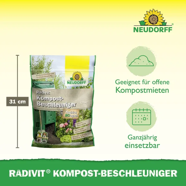 NEUDORFF® Radivit® Kompost-Beschleuniger BIO logisch für ca. 3,5 m³ - 1,75 kg
