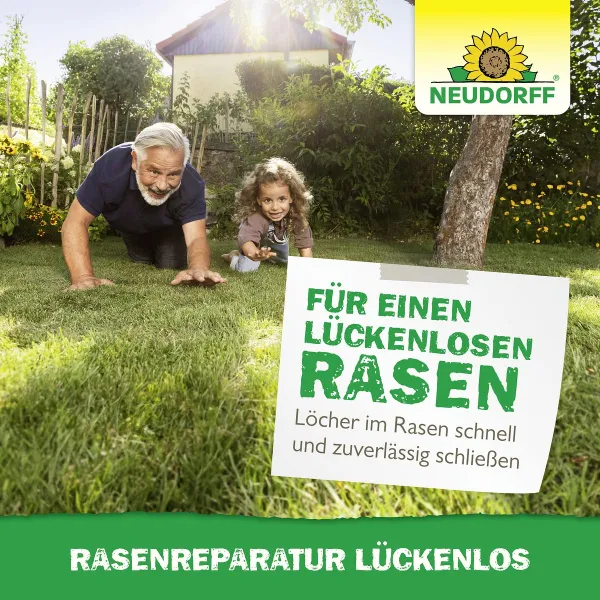 NEUDORFF® Rasenreparatur LückenLos 1,2 kg für ca. 15 Stellen
